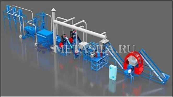 картинка Линия переработки шин 2т/ч  от интернет-магазина Метасила