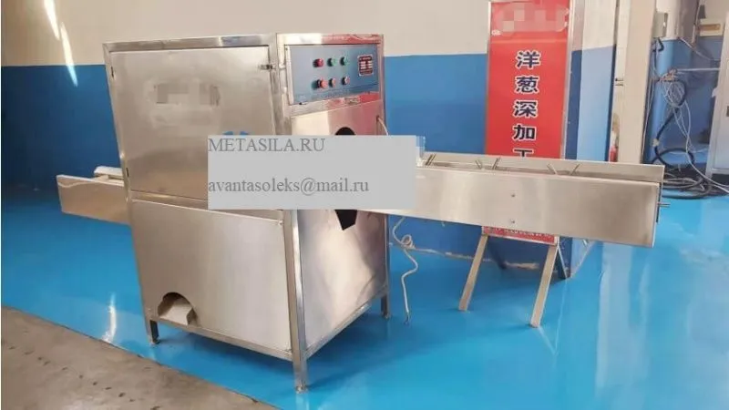 картинка Станок для очистки лука от корней и шейки (500-600 кгч) от интернет-магазина Метасила