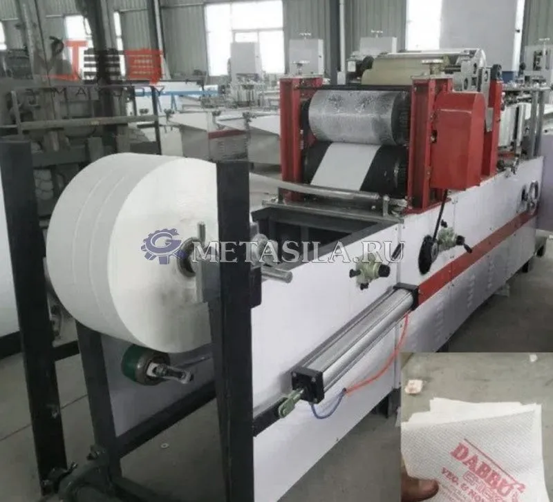 картинка Машина для упаковки и нарезки салфеток от магазина Метасила 