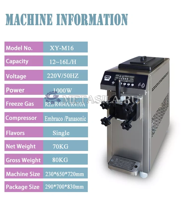 картинка Машина для производства и продажи мягкого мороженного от интернет-магазина Метасила