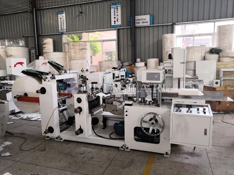 картинка Полуавтоматическая линия по производству салфеток (без цветной печати) от интернет-магазина Метасила