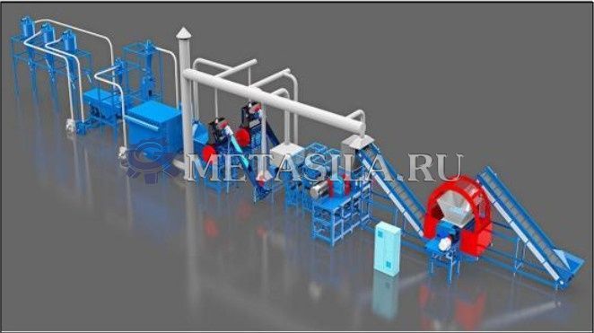 картинка Линия переработки шин 2т/ч  от интернет-магазина Метасила