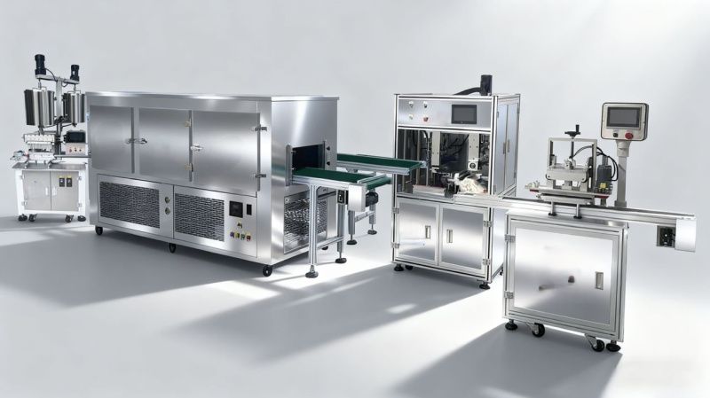 картинка Автоматическая линия розлива и укупорки губной помады и стиков, модель с индивидуальной комплектацией от интернет-магазина Метасила