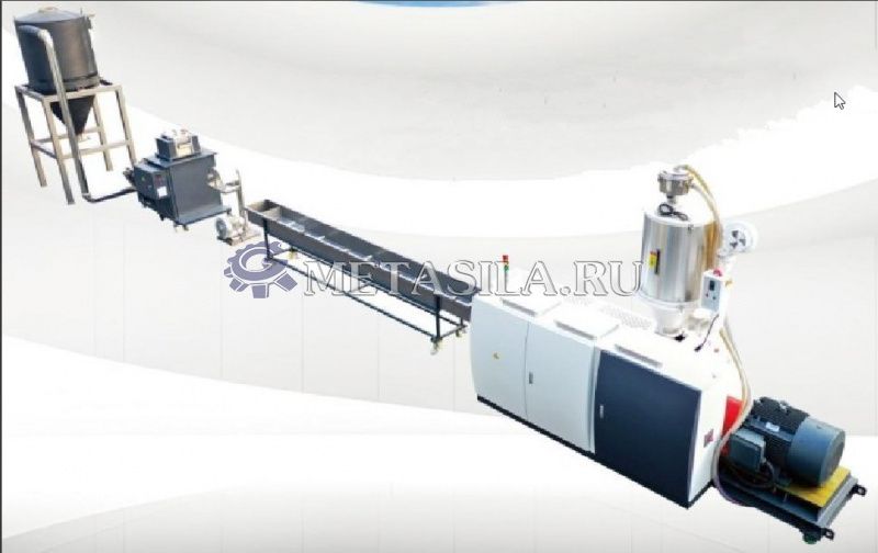 картинка Линия гранулирования хлопьев ПЭТ бутылок от интернет-магазина Метасила