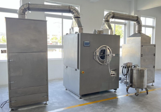 картинка Машина для нанесения покрытия на таблетки с электрическим нагревом (дражировочный автомат), модель F40 от интернет-магазина Метасила