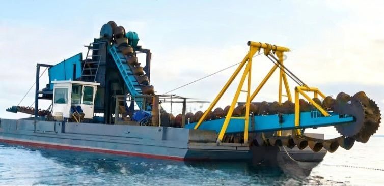 картинка Ковшовый земснаряд для золотодобычи (100 м³/ч, глубина добычи 12 м) от интернет-магазина Метасила