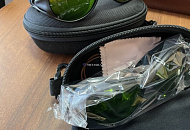 Привезли нашему клиенту очки защитные для лазера LSG-5 Safety goggles (190-450 & 800-2000nm¶O.D 4+.