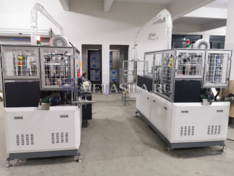картинка Станок для производства бумажных кофе стаканов от магазина Метасила