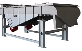 Линейно вибрационный грохот (сито), модель для отделения песка от стекла