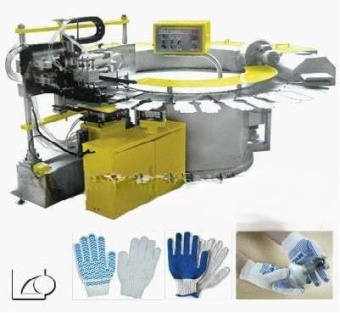 картинка Машина для нанесения точек на ПВХ-перчатках BL402 от магазина Метасила
