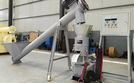 Гранулятор для биомассы, модель N120 (подходит для шелухи от подсолнечника)