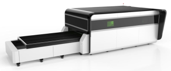 картинка Оптоволоконный лазерный металлорежущий станок со сменным столом, модель 6 Квт  от магазина Метасила